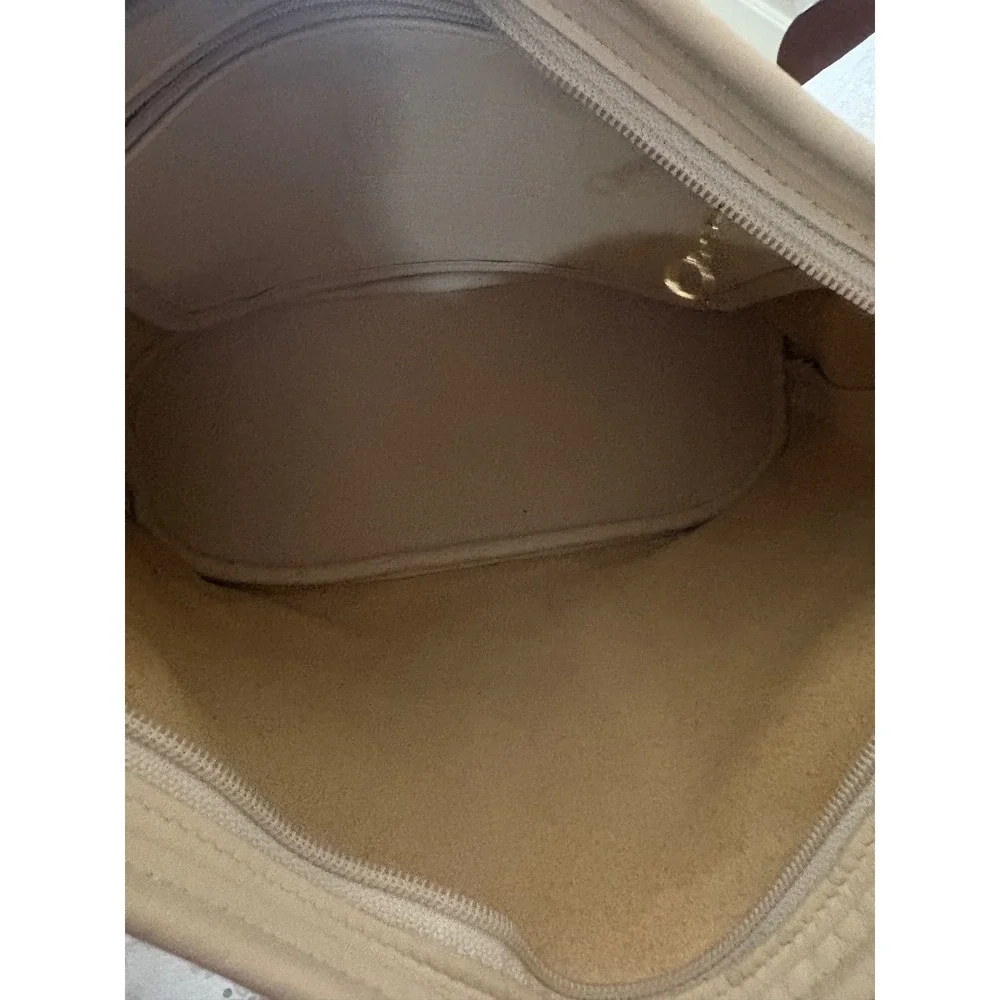 Vintage Coach Fletcher Style Ivory Leather Bucket Crossbody USA Made - Picture 5 of 9